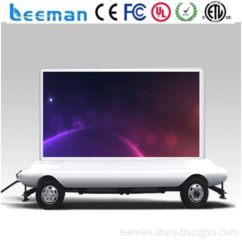 truck led display billboard led full matrix traffic vms trailer with 12v solar power supply Leeman P10 mobile truck led display